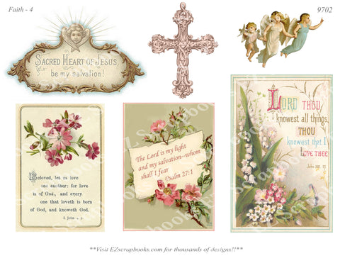 Faith - Embellishments - 4 - 9702 - EZscrapbooks Scrapbook Layouts Faith - Religious