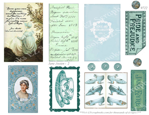 Jane Austen - Embellishments - 2 - 9722