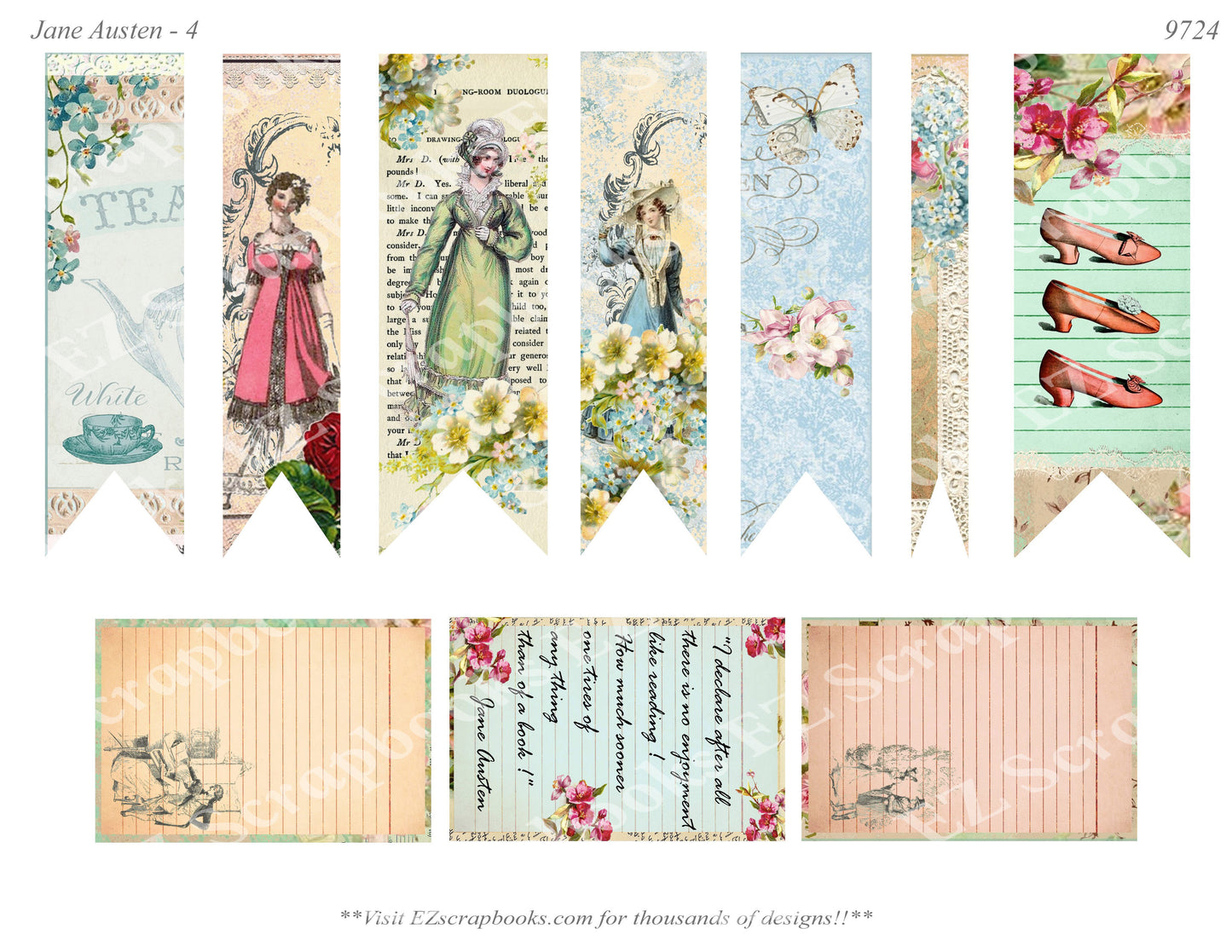 Jane Austen - Embellishments - 4 - 9724