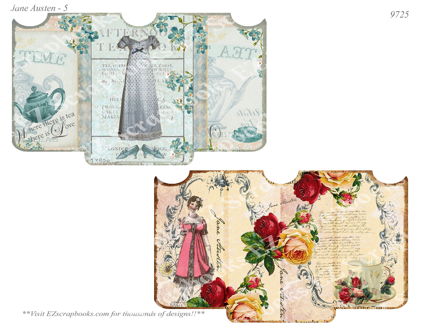 Jane Austen - Embellishments - 5 - 9725