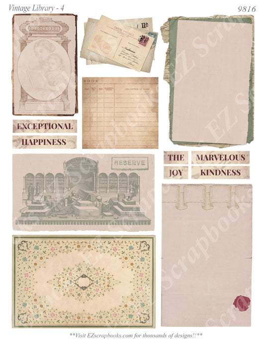 Vintage Library 4 - 9816