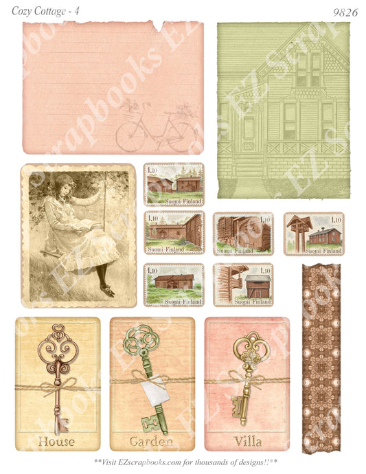 Cozy Cottage - Embellishments - 4 - 9826