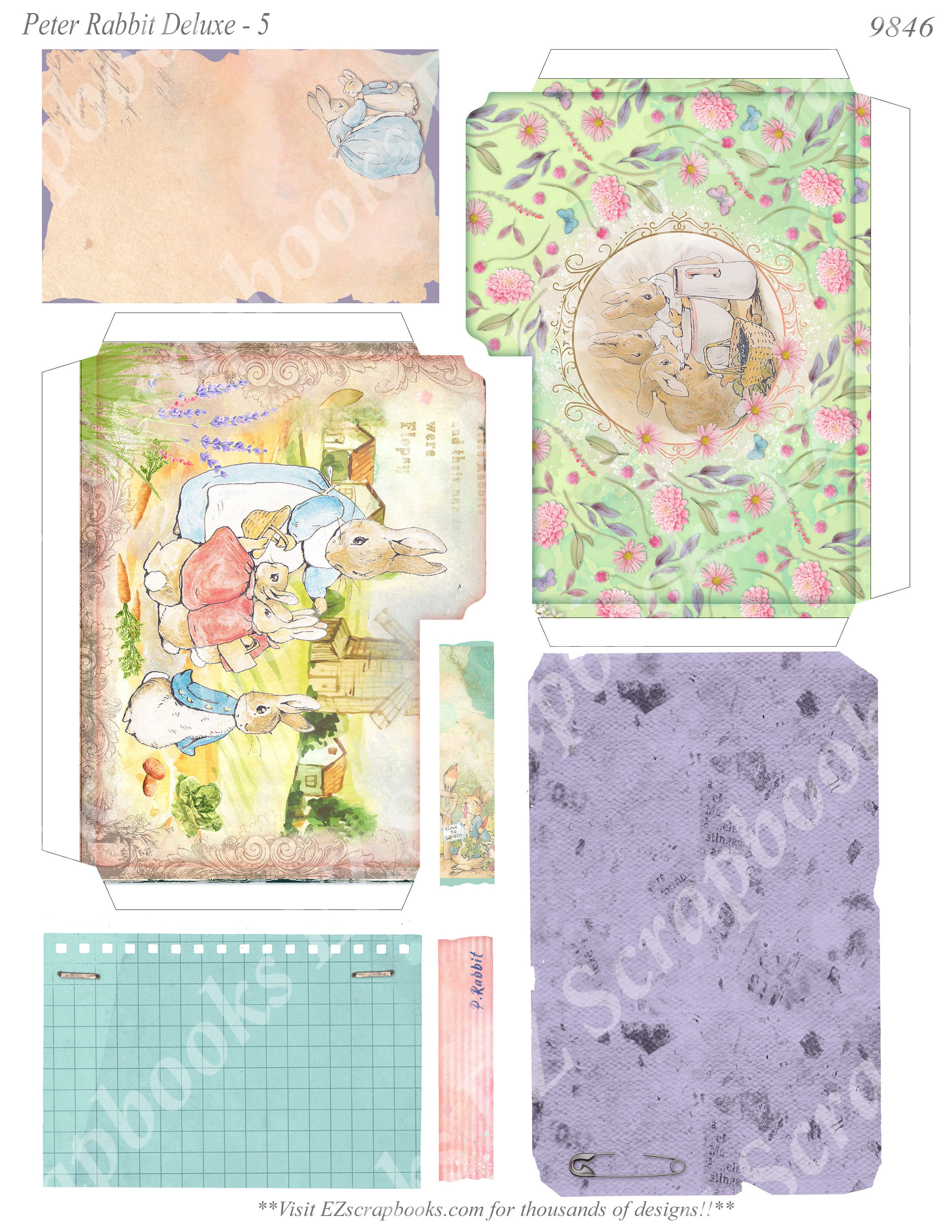 Peter Rabbit Deluxe 5 - 9846 – EZscrapbooks