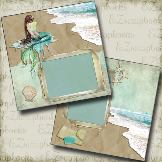 Mermaid Dreams - 4884 - EZscrapbooks Scrapbook Layouts Beach - Tropical