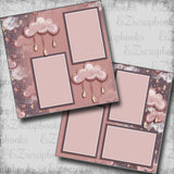Baby Girl Clouds - 5444 - EZscrapbooks Scrapbook Layouts Baby
