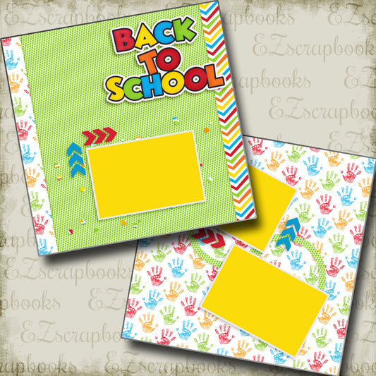 Back To School - 4910 - EZscrapbooks Scrapbook Layouts School