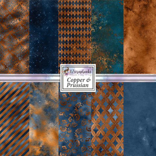 Copper & Prussian - Paper Pack - 8376