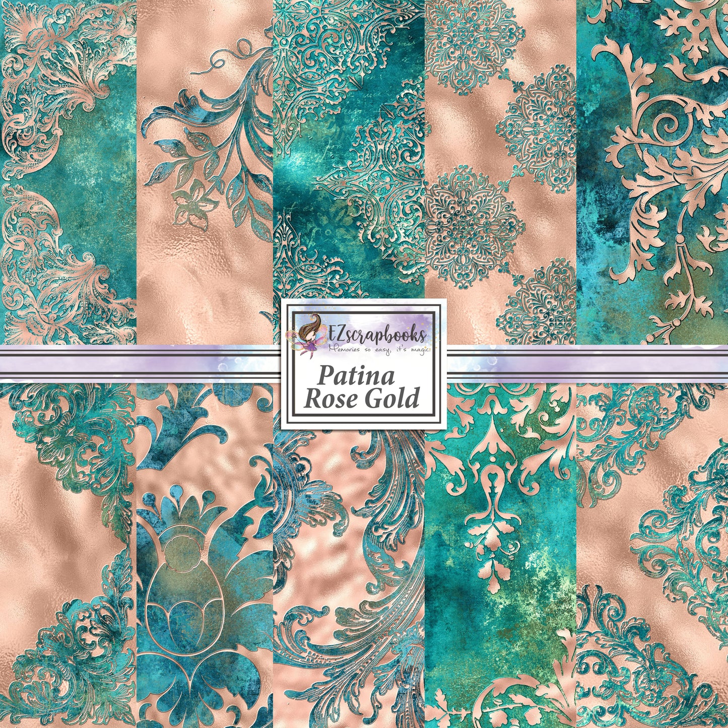 Patina Rose Gold - Paper Pack - 8370