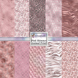 Pink Shimmer Animal Print - Paper Pack - 8244