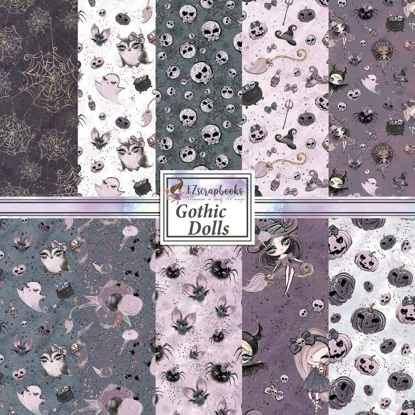 Gothic Dolls - Paper Pack - 8185