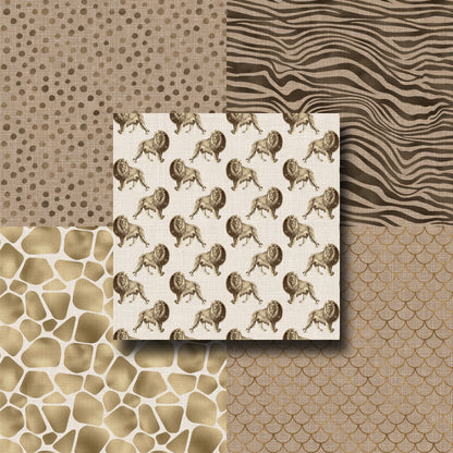 Linen Animal Print - Paper Pack - 8242