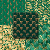 Emerald & Gold Safari - Paper Pack - 8232