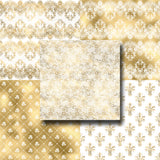 Victorian White & Gold - Paper Pack - 8373