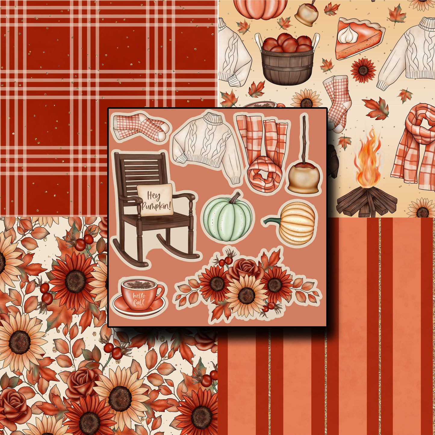 Autumn Favorites Scrapbook Kit - 8124