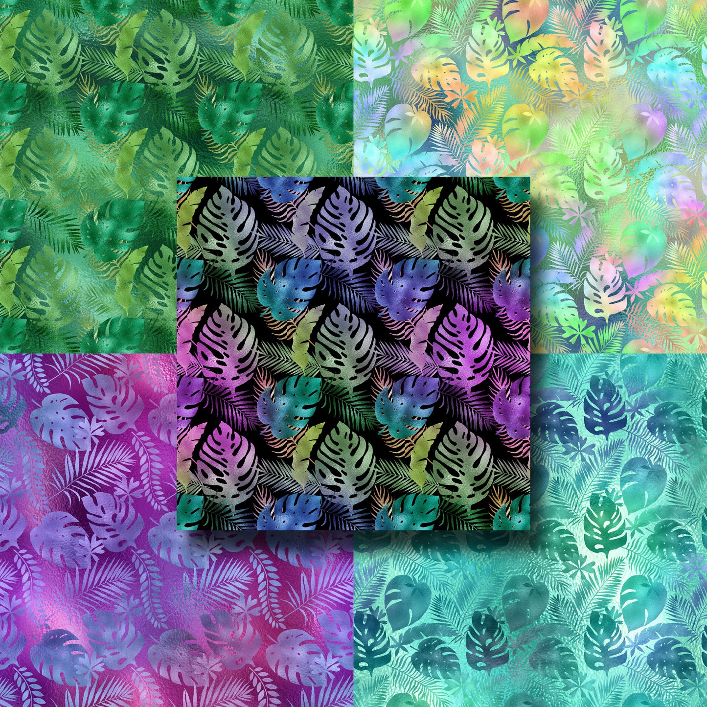 Iridescent Leaves - Paper Pack - 8237