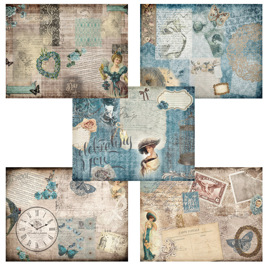 Victorian Blue Journal - 7873