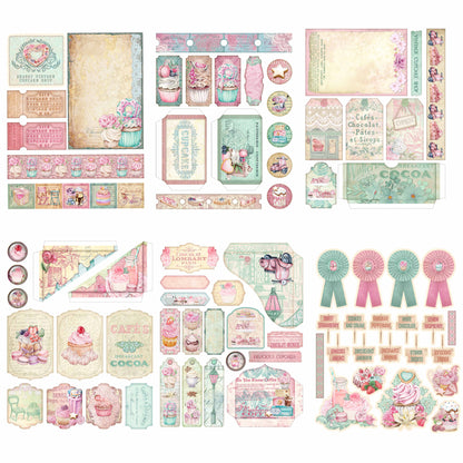 Shabby Vintage Cupcake Shop Embellishment Pack - 7660