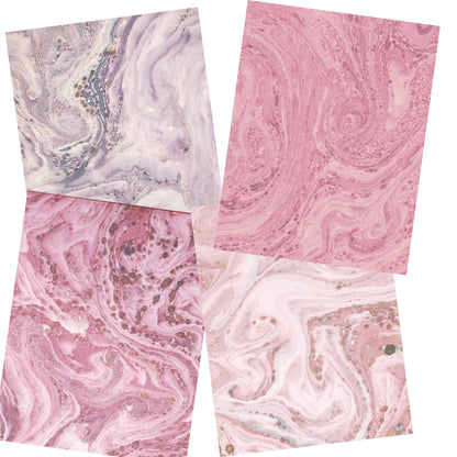 Pink Marbled Paper Pack - 7326