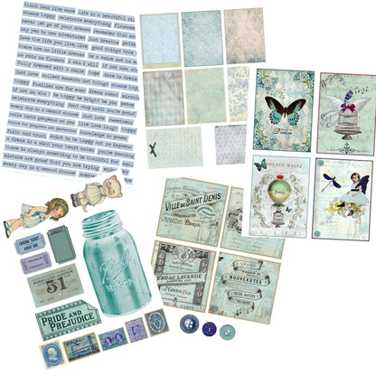 Blue Ephemera Embellishment Pack - 7436