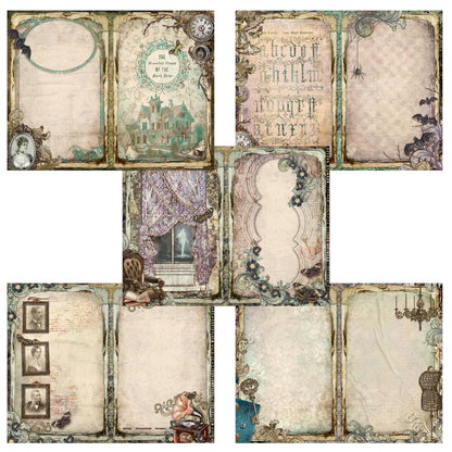 Haunted House Journal Pages - 7839