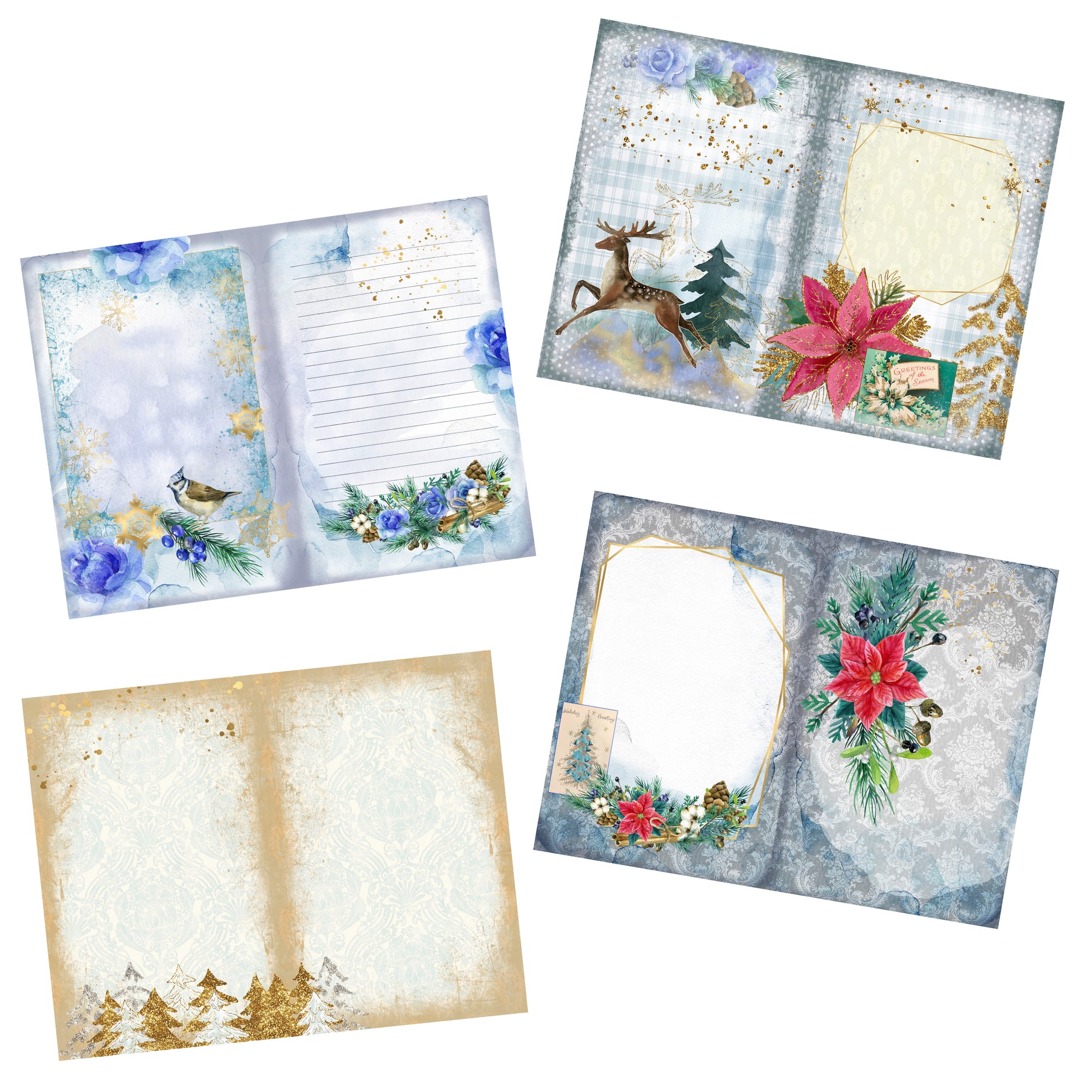 Magic Winter Journal Kit - 7128 - EZscrapbooks Scrapbook Layouts Journals, Winter