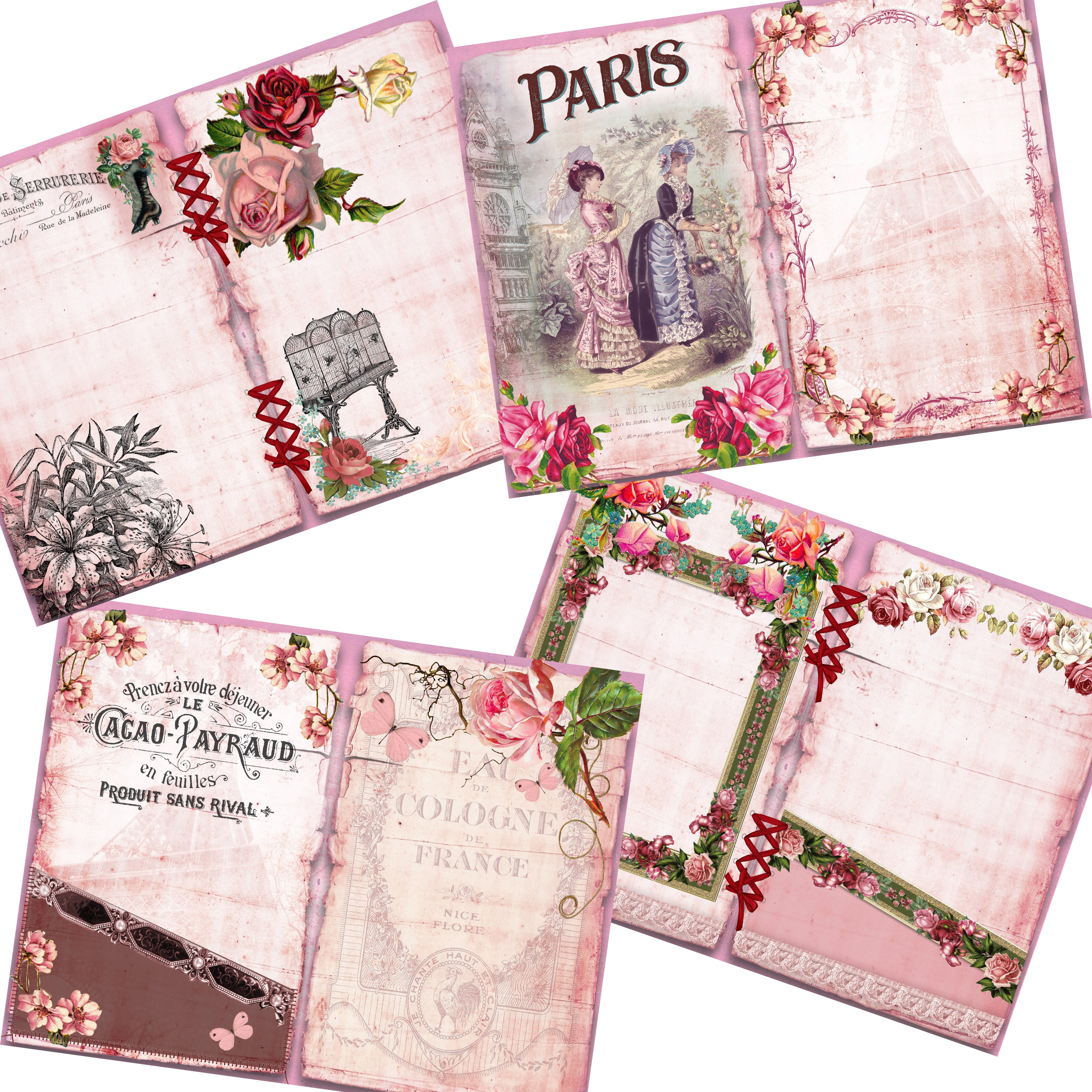 Pink Paris Junk Journal Kit - 7105 – EZscrapbooks