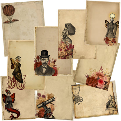 Steampunk Red Paper Pack - 7381