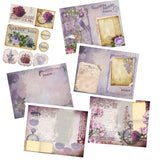 Vintage Flowers Journal Pack - 7201 - EZscrapbooks Scrapbook Layouts Journals