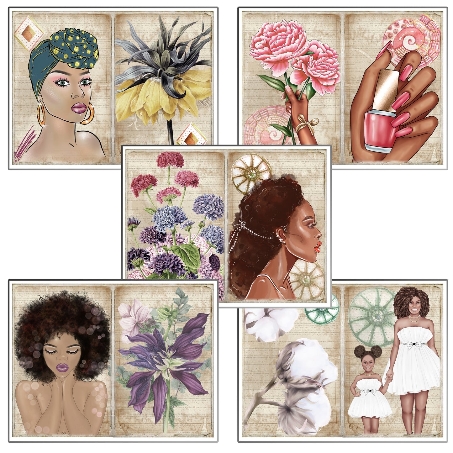 African Beauties Journal Pages - 7969