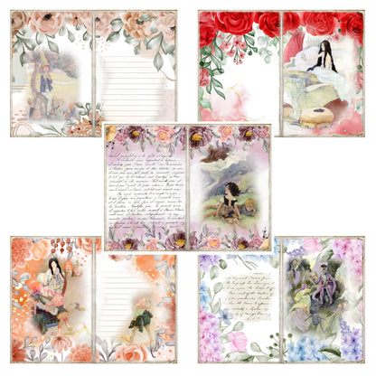 Vintage Fairytale Journal Pages - 23-7112