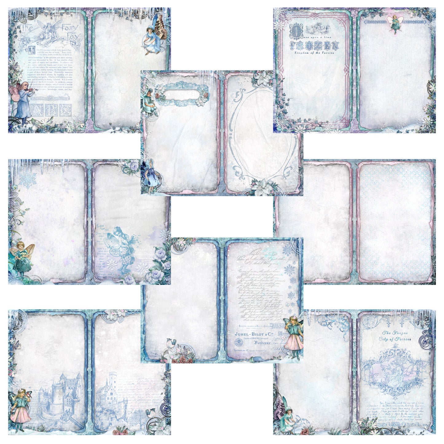 Winter Fairies Journal Pages - 7945