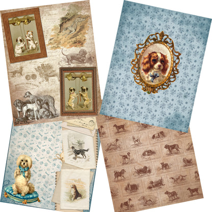 Vintage Dogs Paper Pack - 7359