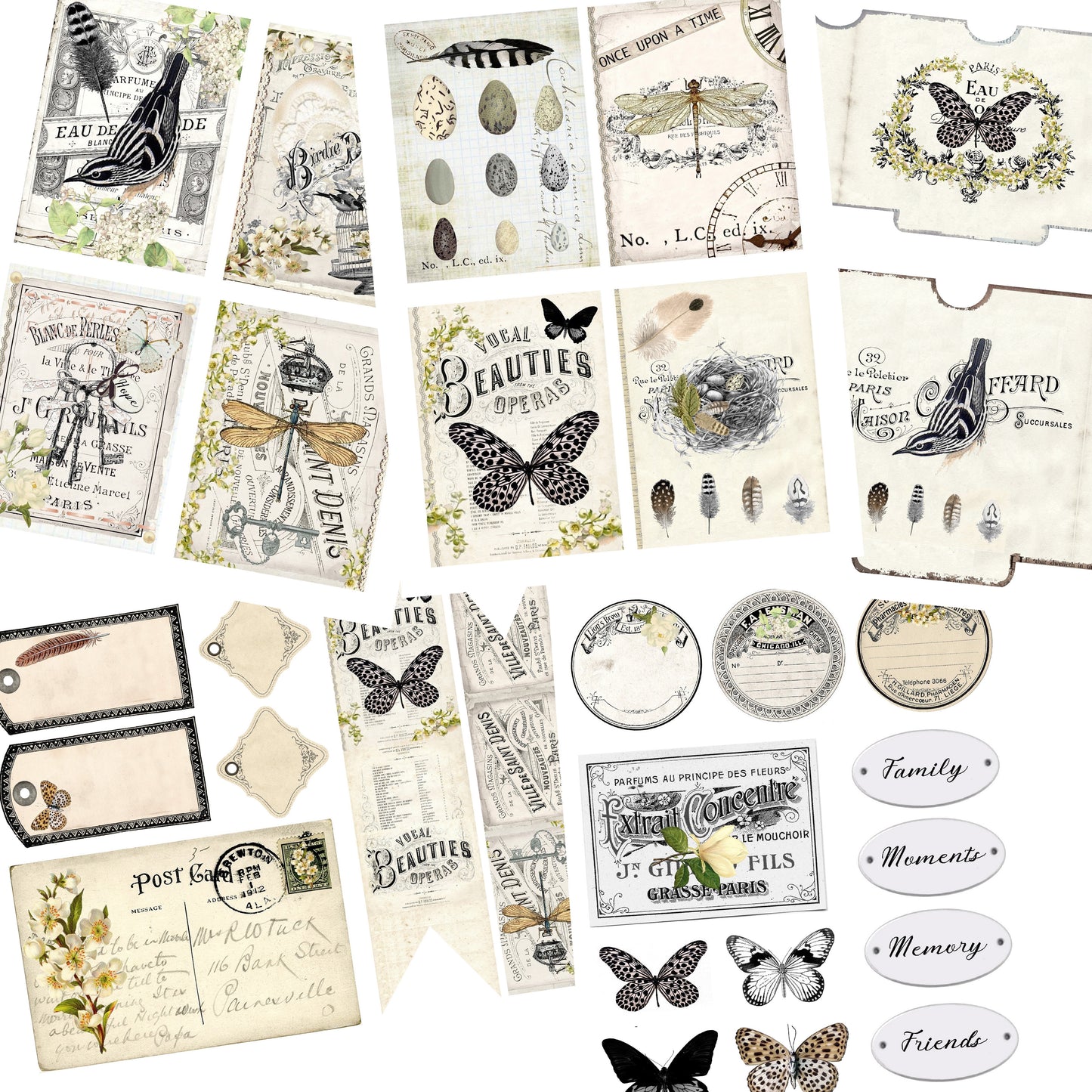 Shabby Garden Embellishment Pack - 7434