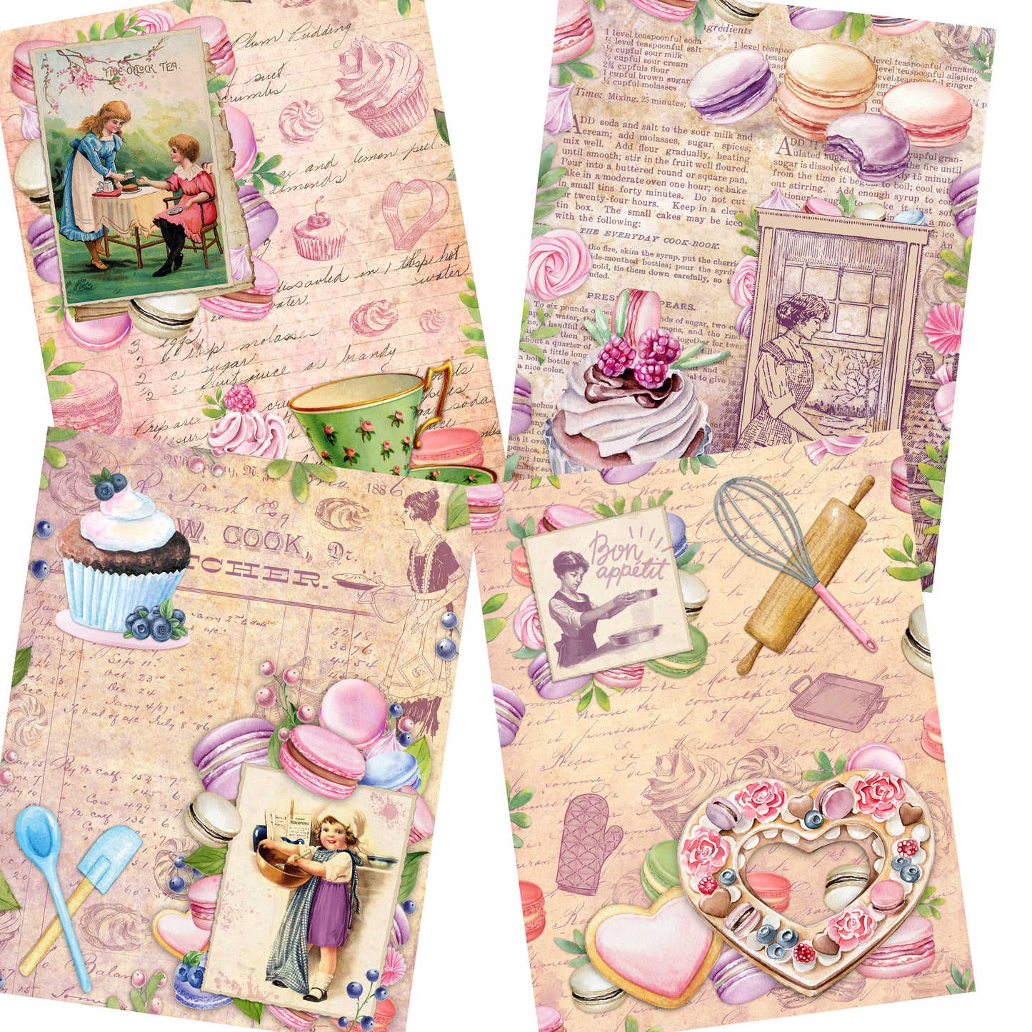 Macaroons & Cupcakes Paper Pack - 7357