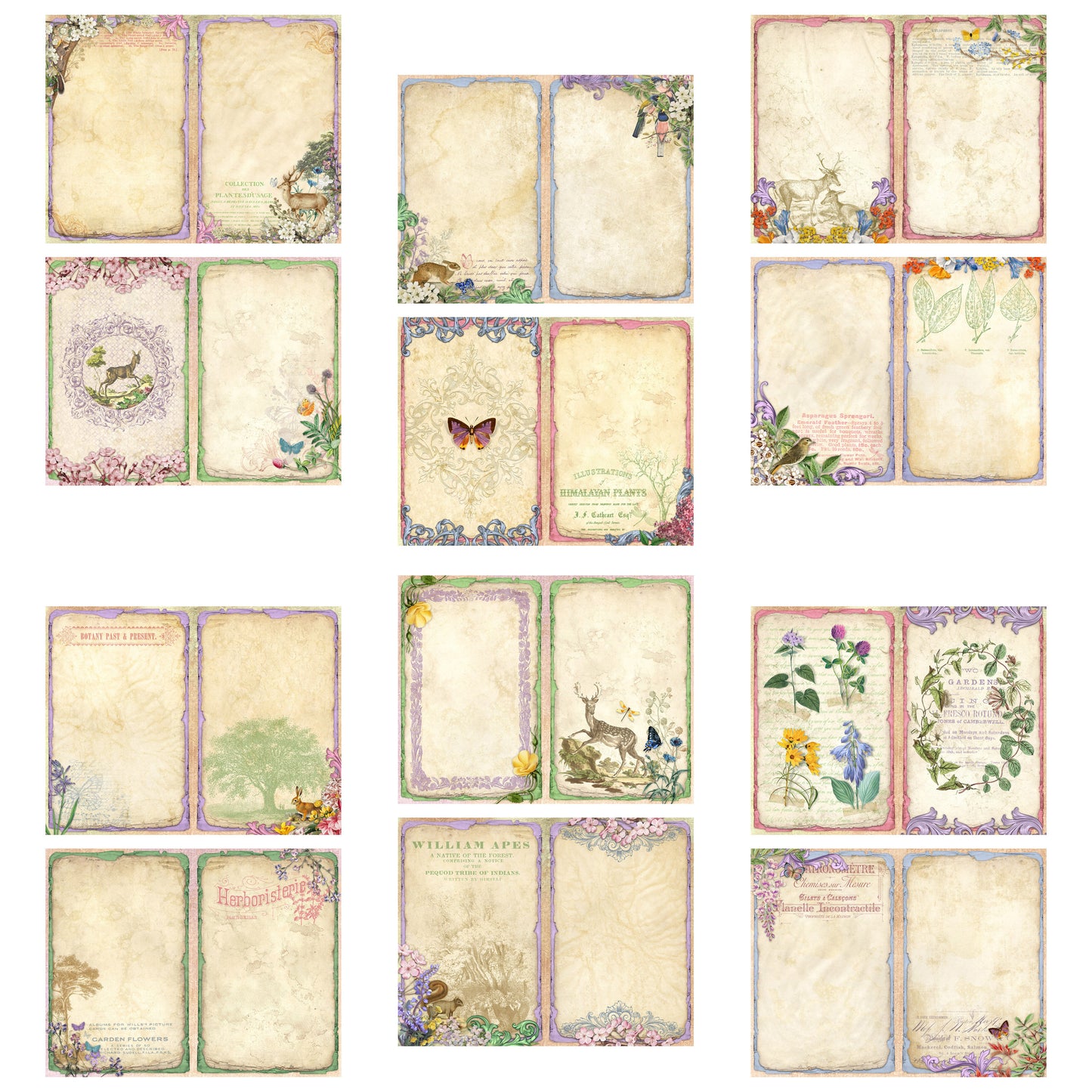 Spring Forest Mini Journal Pages - 7702