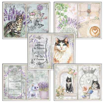 Cats of Provence Journal Pages - 7998