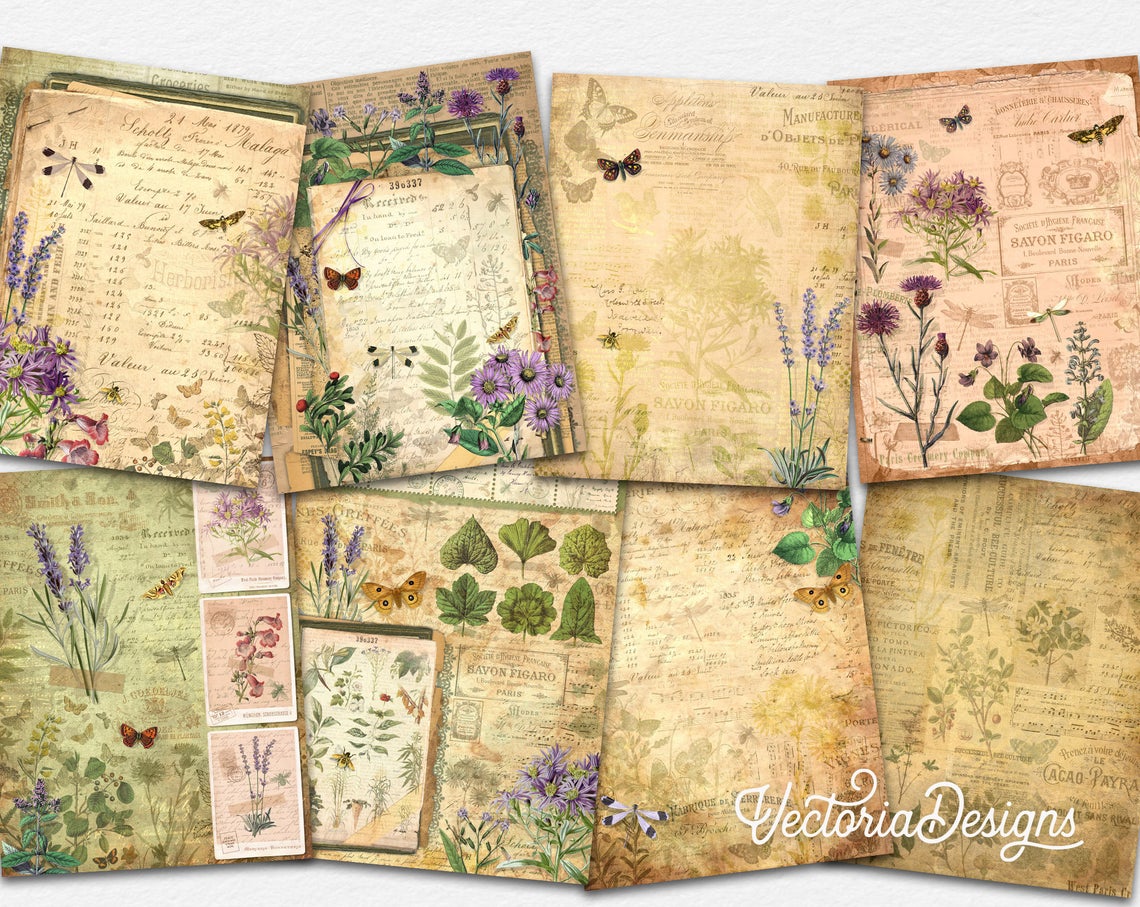 Floral Ephemera Paper Pack - 7470