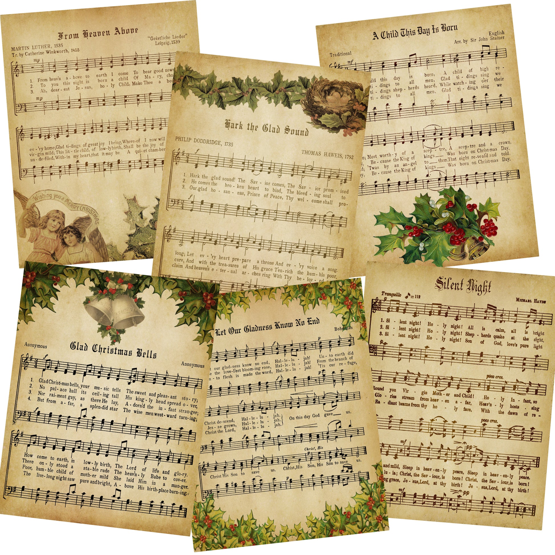 vintage-christmas-sheet-music-7383-ezscrapbooks for Free Printable Vintage Christmas Sheet Music Vintage Christmas Sheet Music - 7383 – EZscrapbooks for Free Printable Vintage Christmas Sheet Music
