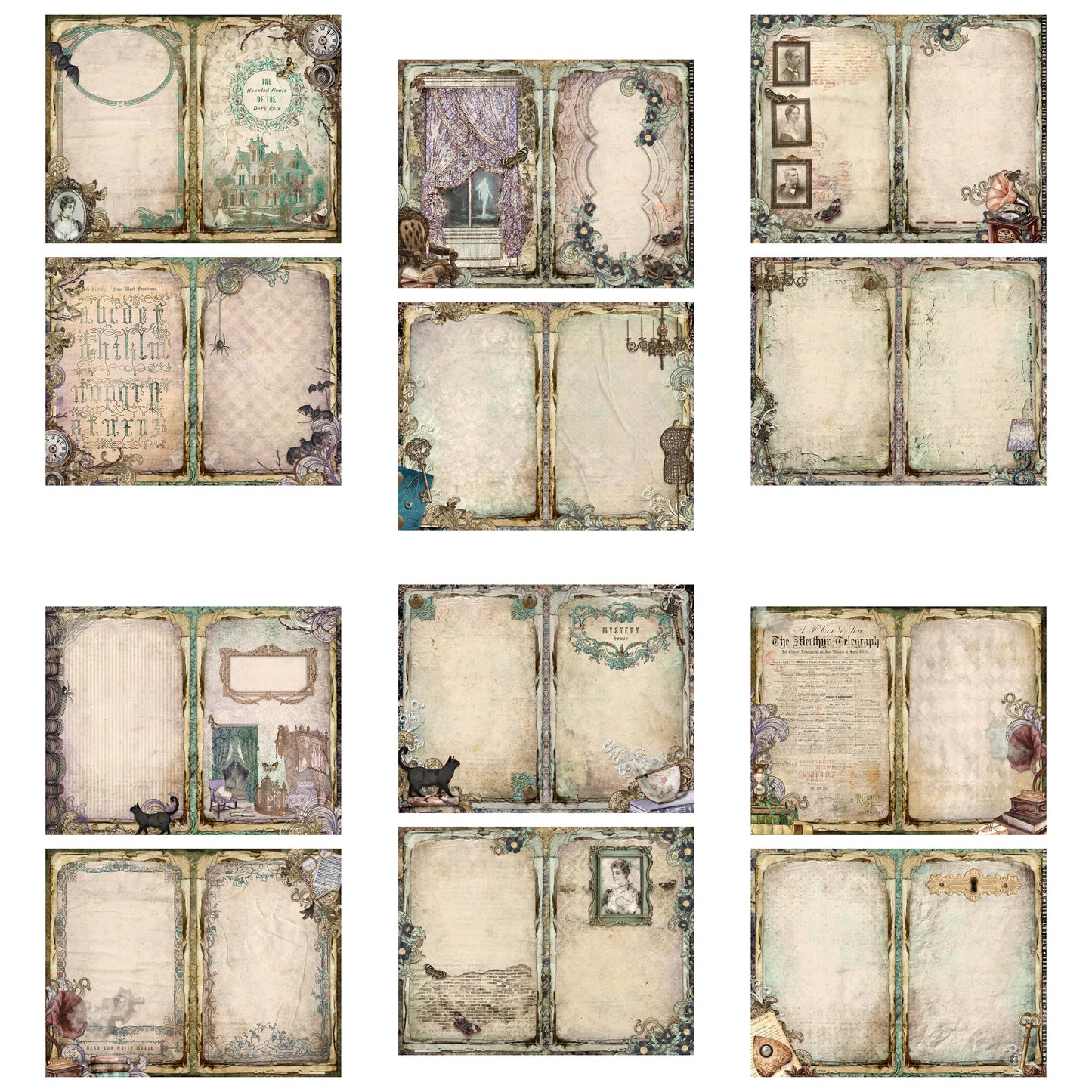 Haunted House Mini Journal Pages - 7840