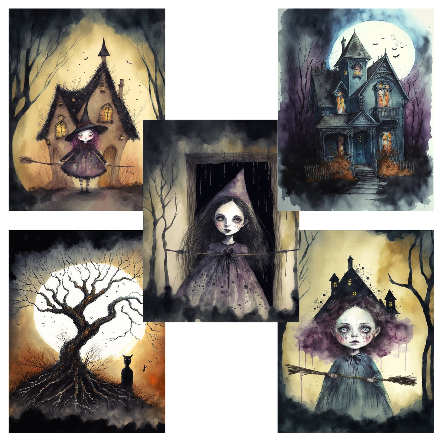 Spooky Watercolors Paper Pack - 23-7130