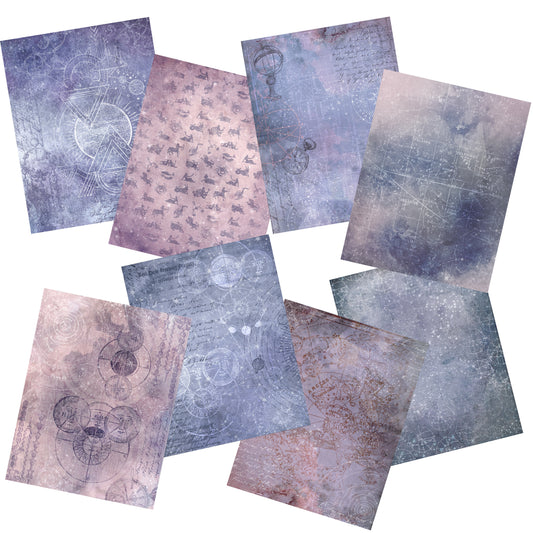 Celestial Paper Pack - 7270 - EZscrapbooks Scrapbook Layouts Journals