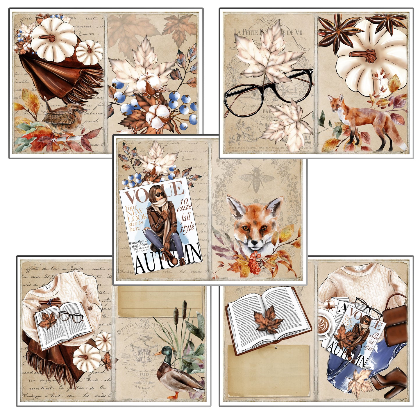 Chic Fall Journal Pages - 23-7000