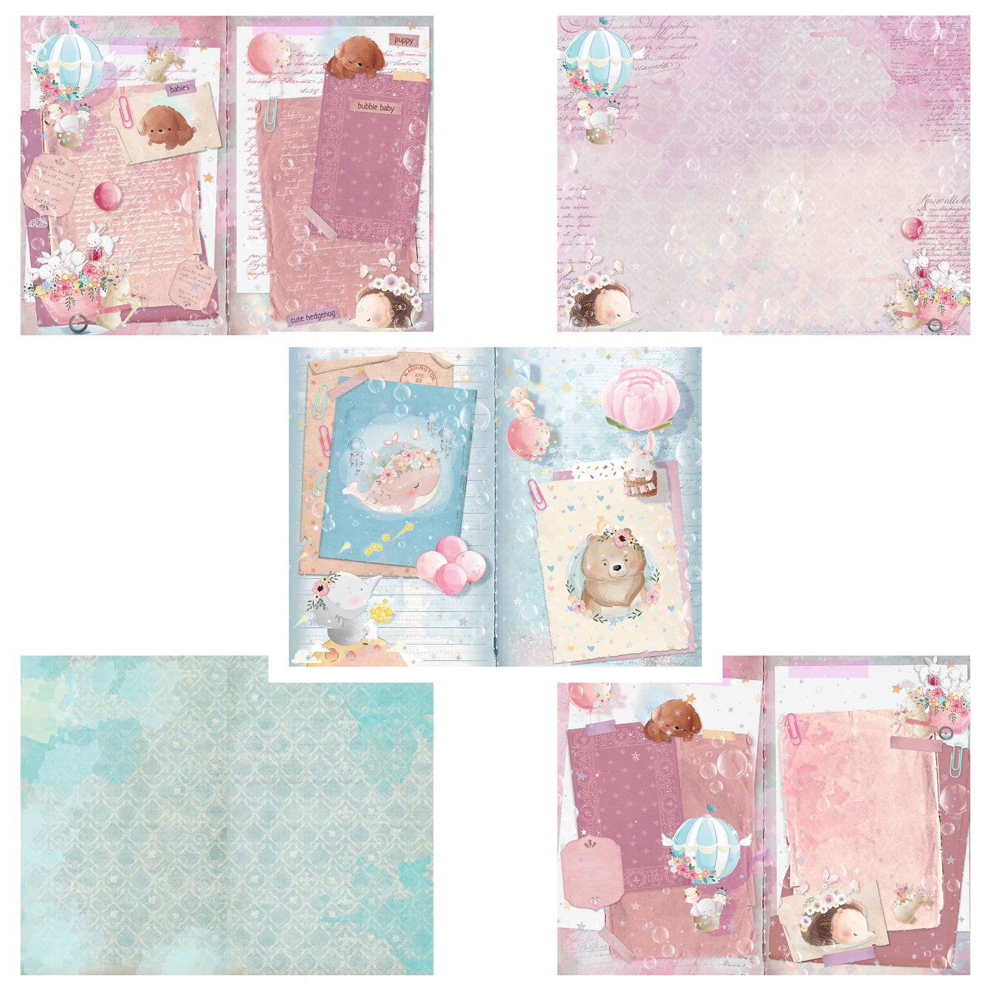 Bubbly Babies Journal Pages - 7580
