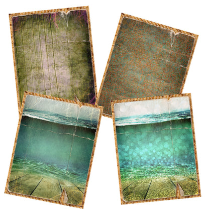 Mermaid Fantasy Journal Paper Pack - 7092 - EZscrapbooks Scrapbook Layouts Journals