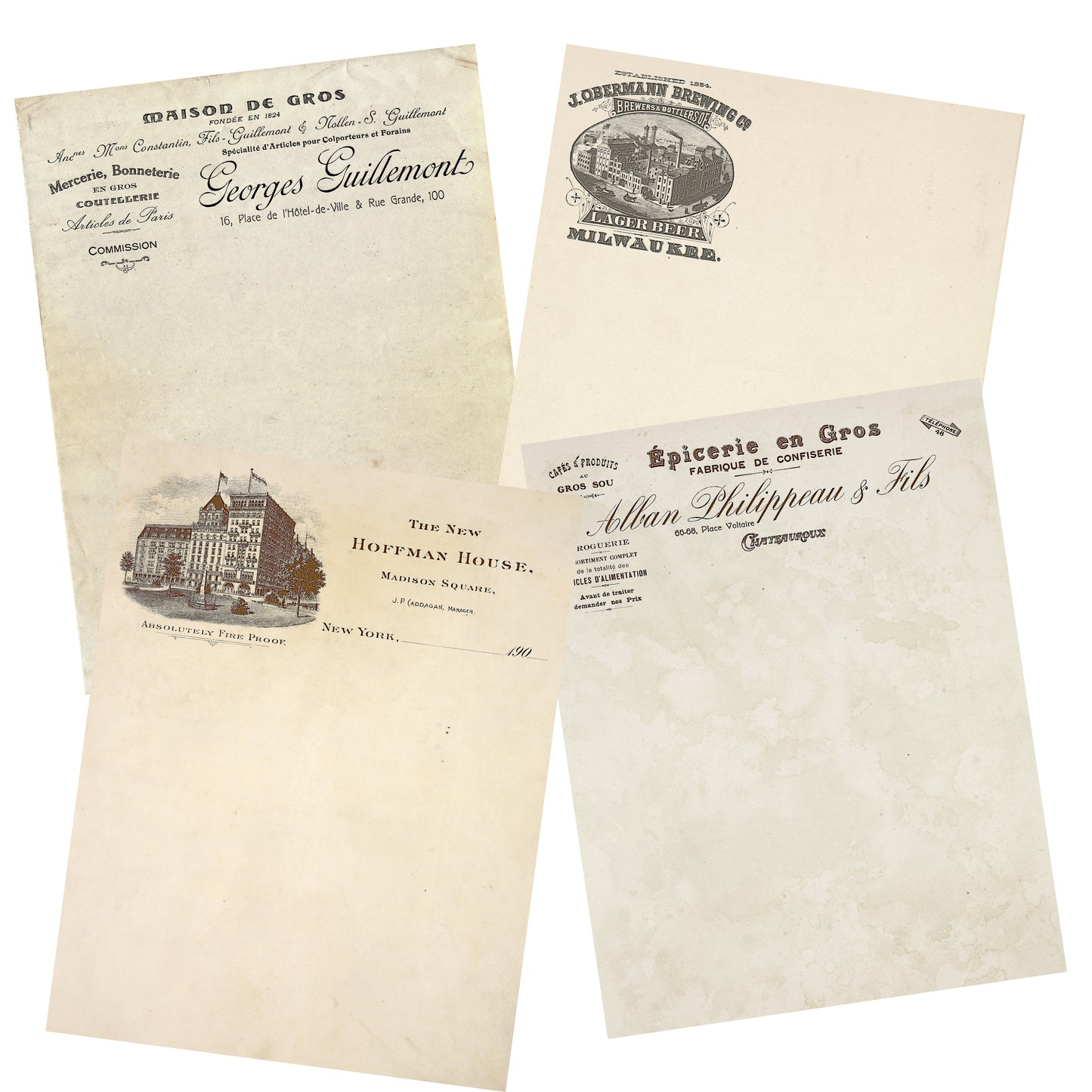 Vintage Business Letterhead Paper Pack - 7329