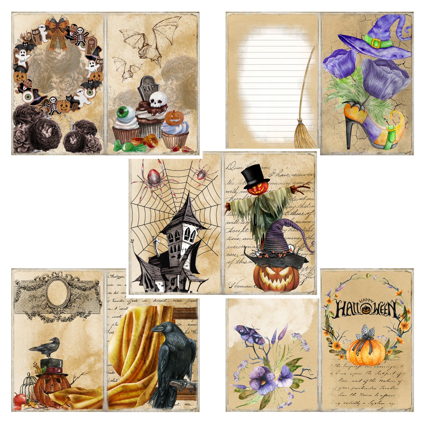 Halloween Journal Pages - 23-7047