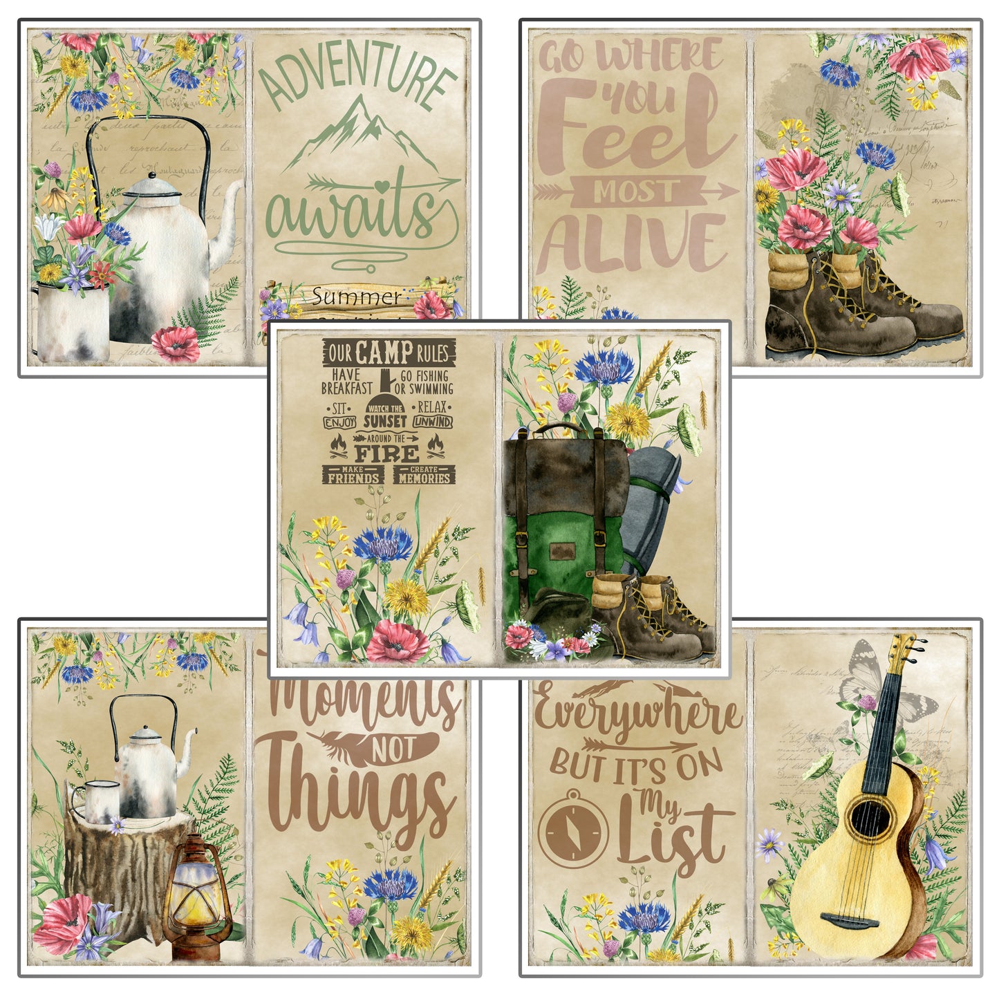 Camping Journal Pages - 7996
