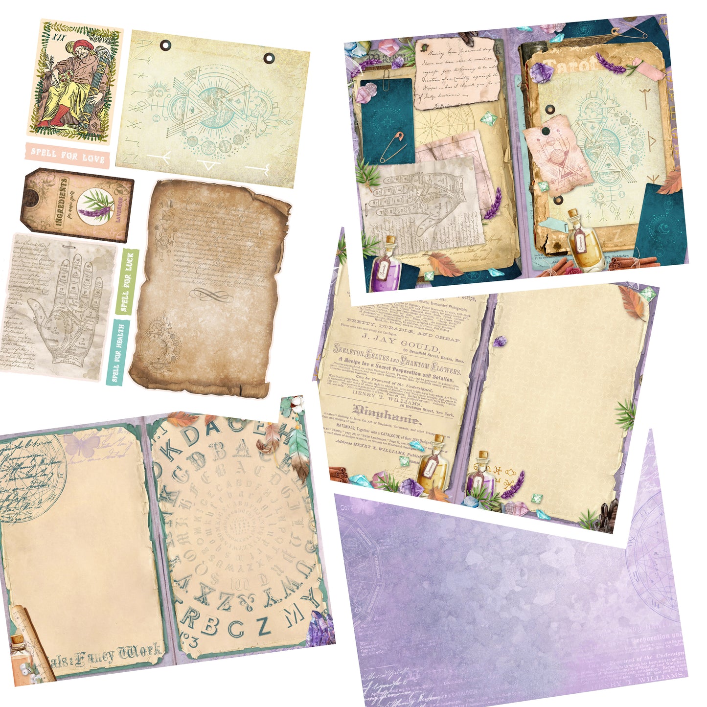 Fortune Teller Journal Pages - 7537