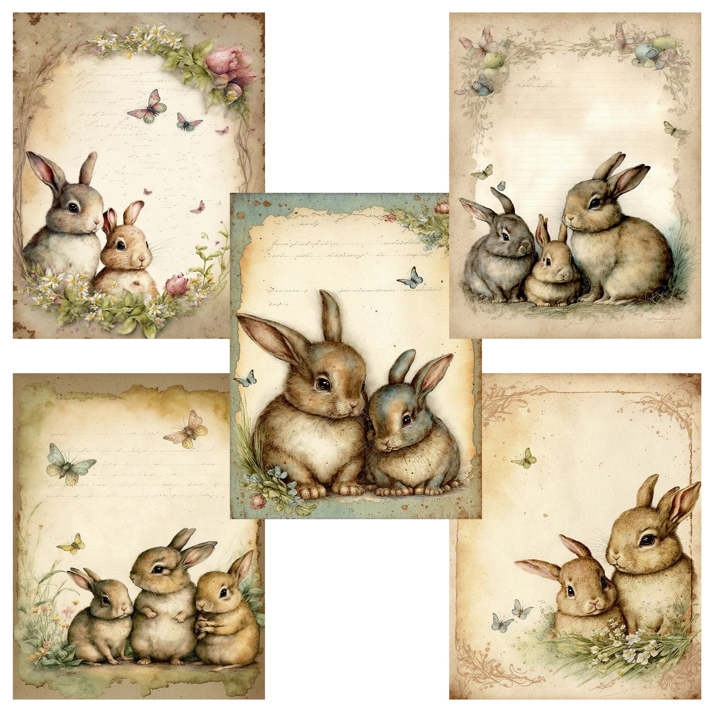 Shabby Bunnies Paper Pack - 23-7147