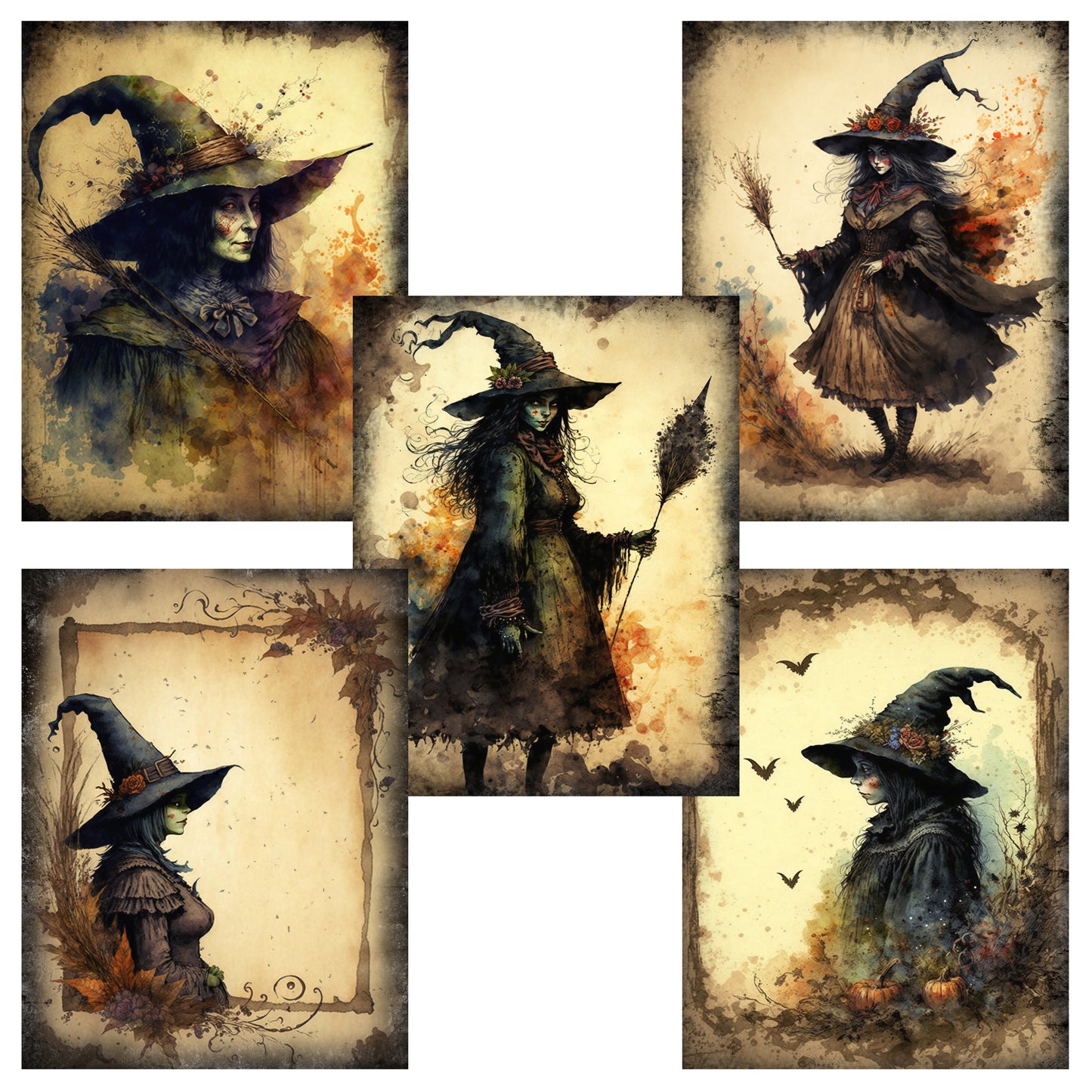 Shabby Witch Paper Pack - 23-7124